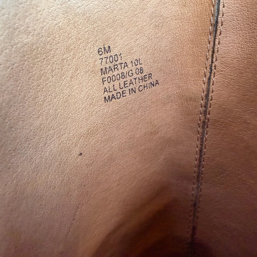 Frye Black Leather Heeled Boots - Picture 9 of 9